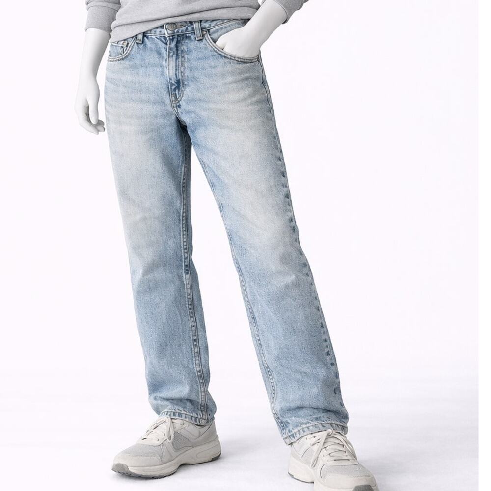 vintage Eddie Bauer Vintage Jeans 30x30 Mens Light Wash Straight Leg 90s Denim